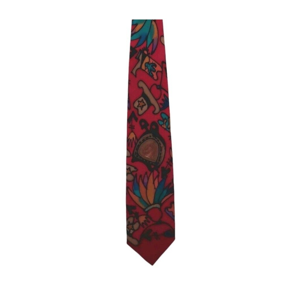 Robert Daskal Men's Tie Cowboys Sheriffs Indians Themed